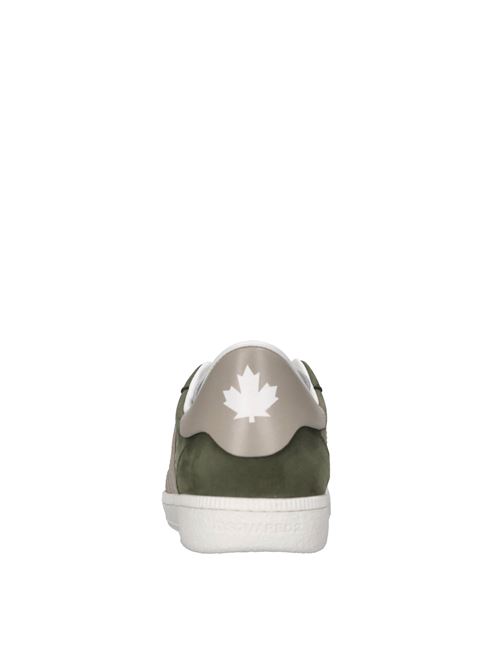 Sneakers in pelle DSQUARED2 | 80212 NABUK/GINEVRAGVERDE-BEIGE